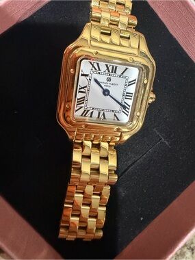 Women's Gold Tone Bracelet Watch